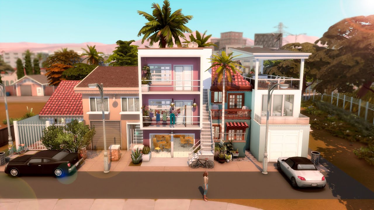 CONSTRUÍ UMA RUA BRASILEIRA COM 5 CASAS BEM DIFERENTES!!!│ The Sims 4 │ Speed Build