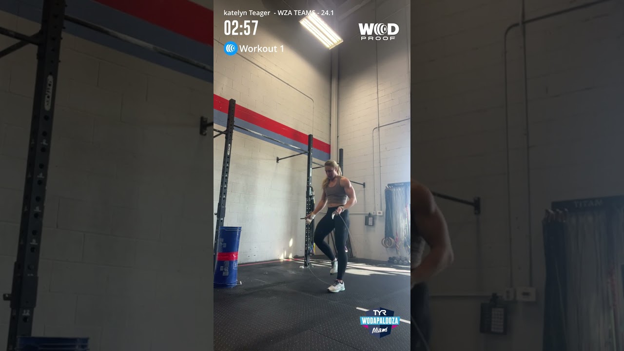 Katelyn Teager - 2023/2024 wodapolooza online qualifier workout 1 athlete 1 redo