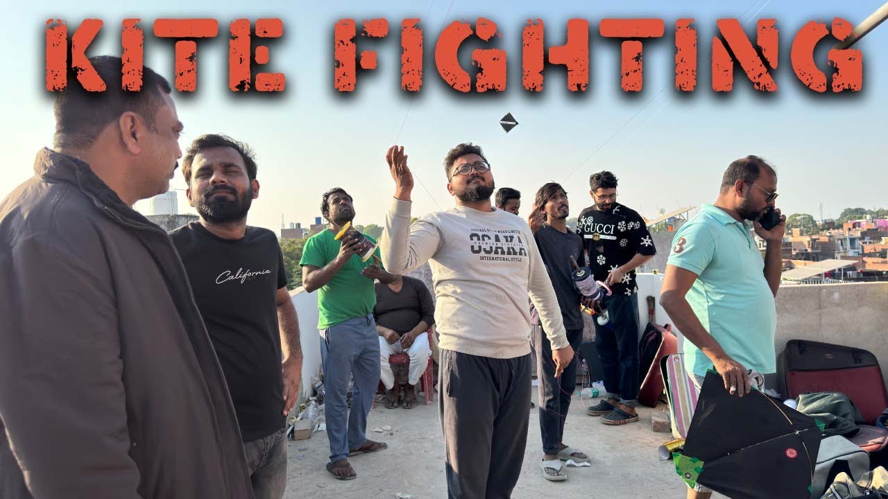 Lucknow Kite Fighting |  Dubby Vs Munna | Rooftop Kite Flying | Kite Vlog