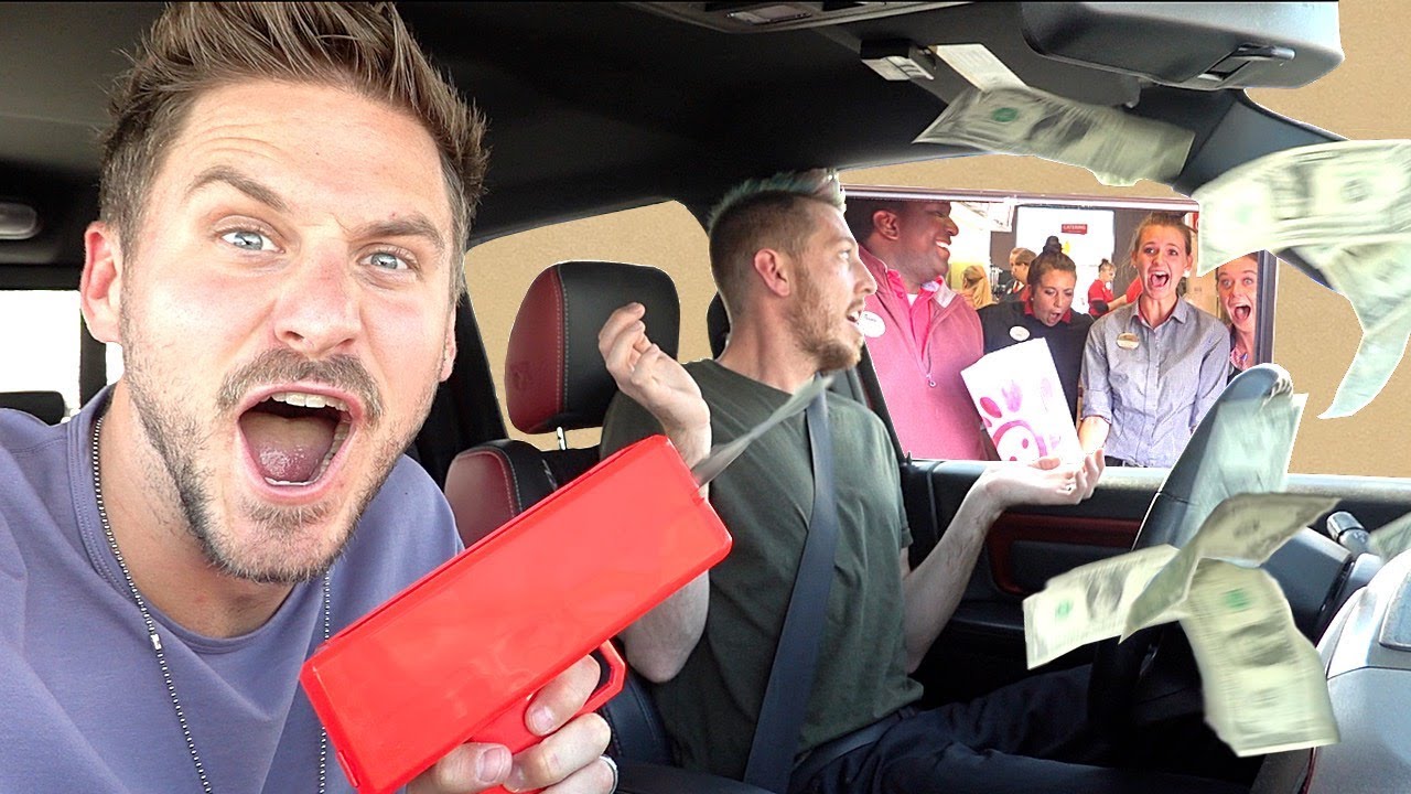 We Launched Money Into Drive Thru Windows!