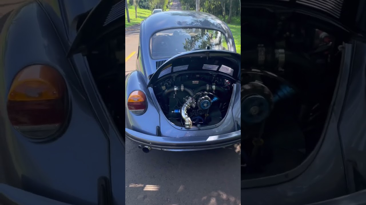 FUSCA AIRCOOLED 2.0 TURBO 300WHP #aircooled #fuscaturbo #vwbug