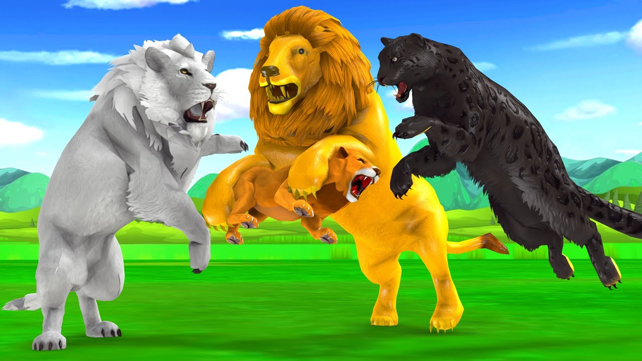 वफादार सफेद शेर और ब्लैक पैंथर का रहस्य White Lion and Black Panther Secret Hindi Kahaniya - कहनिया
