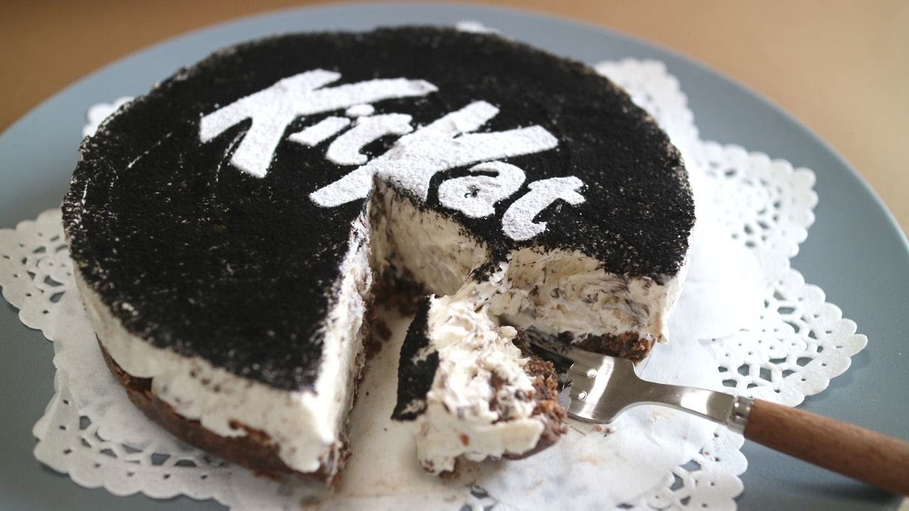 No-bake Kit Kat & creamcheese cake ノーベイク キットカットチーズケーキ