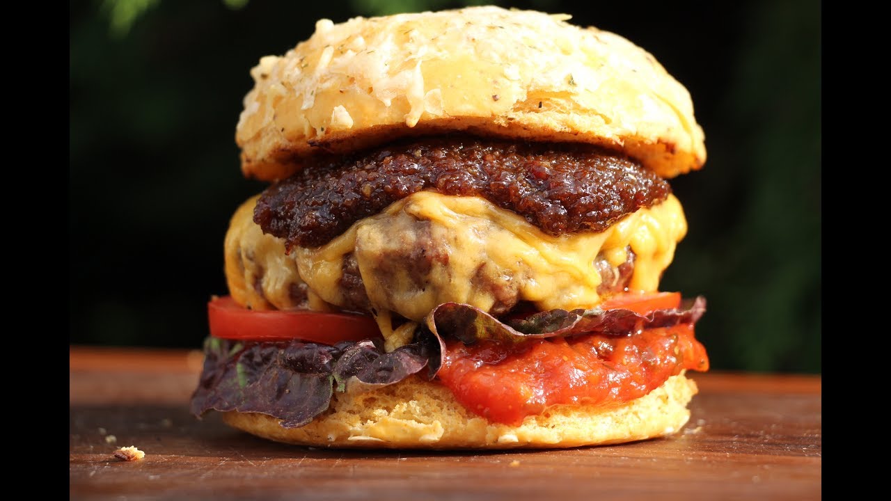 Aprikosen BACON JAM BURGER - deutsches Grill- und BBQ-Rezept - 0815BBQ