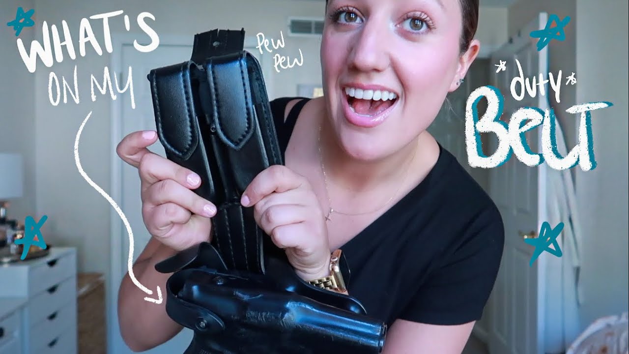 POLICE OFFICER DUTY BELT SET UP | FEMALE POLICE OFFICER 2023 | Stefanie Rose