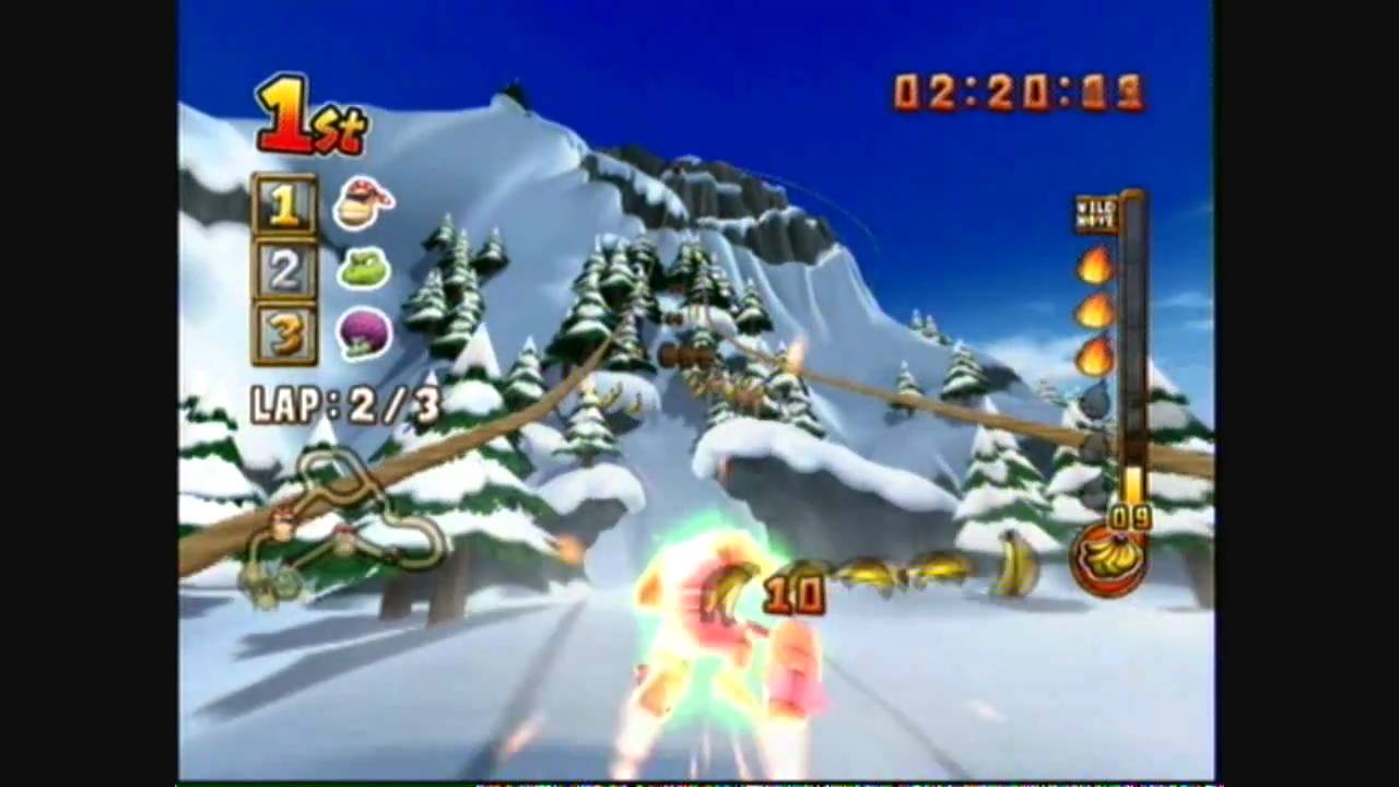 DONKEY KONG: Barrel Blast - Funky Kong at Alpine Peak