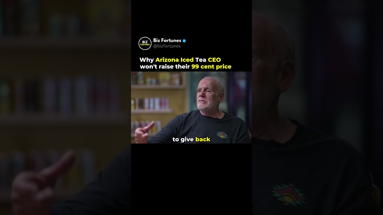 Why Arizona Ices Tea CEO Won't Raise Their Price? Read Discription For More Details 🙌