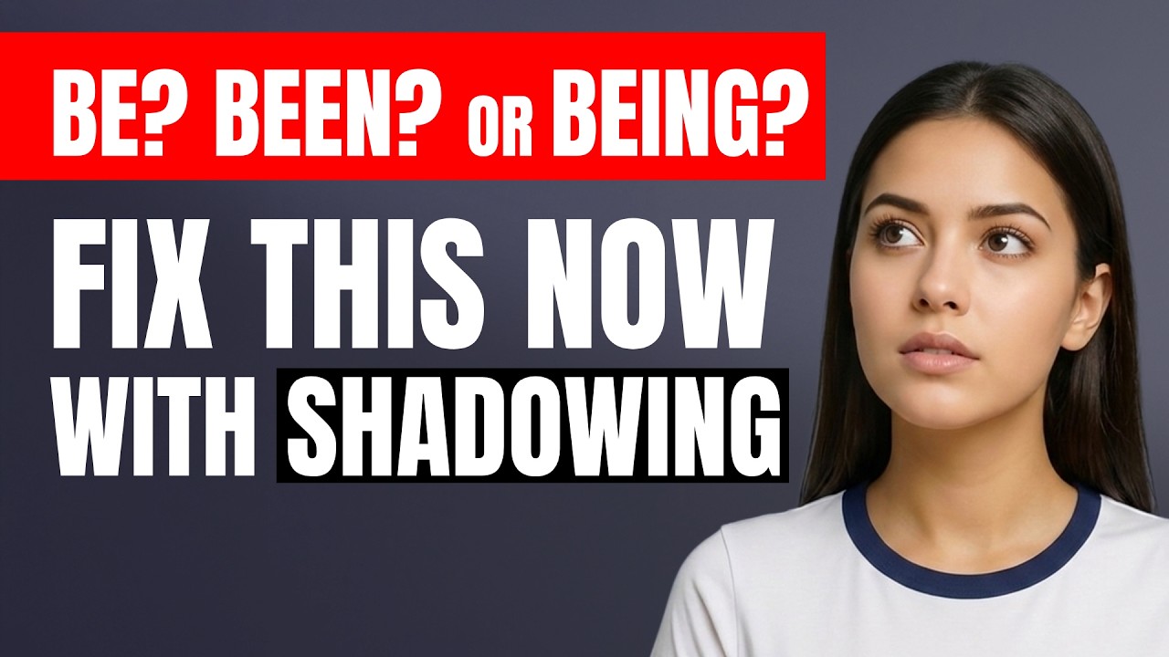 Real English Conversations | Be, Been & Being Shadowing Practice for Fluency