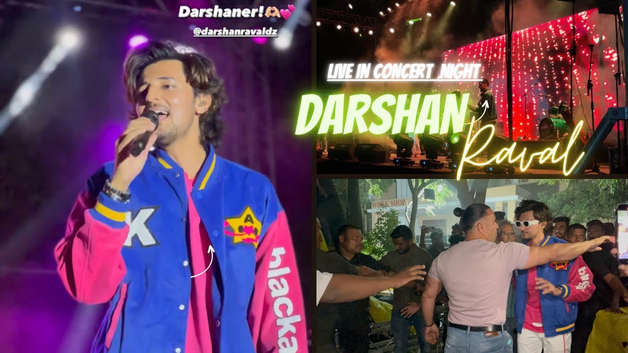 @DarshanRavalDZ  in live concert 💕❤️🫶🏻at INDORE /#medicapsuniversity #moonstone  #DAY 03