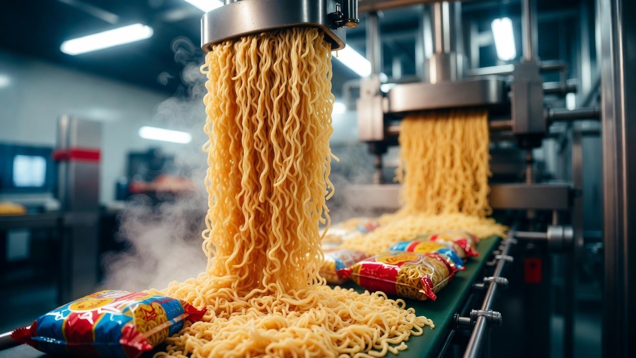 Inside the Noodles Factory – Step-by-Step Making