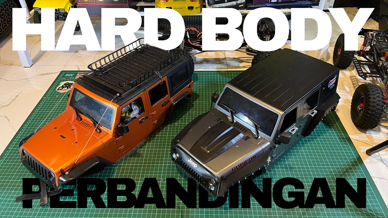 Perbandingan Body MN222 MN-222 Jeep Wrangler Dengan Body Rubicon Cinaan