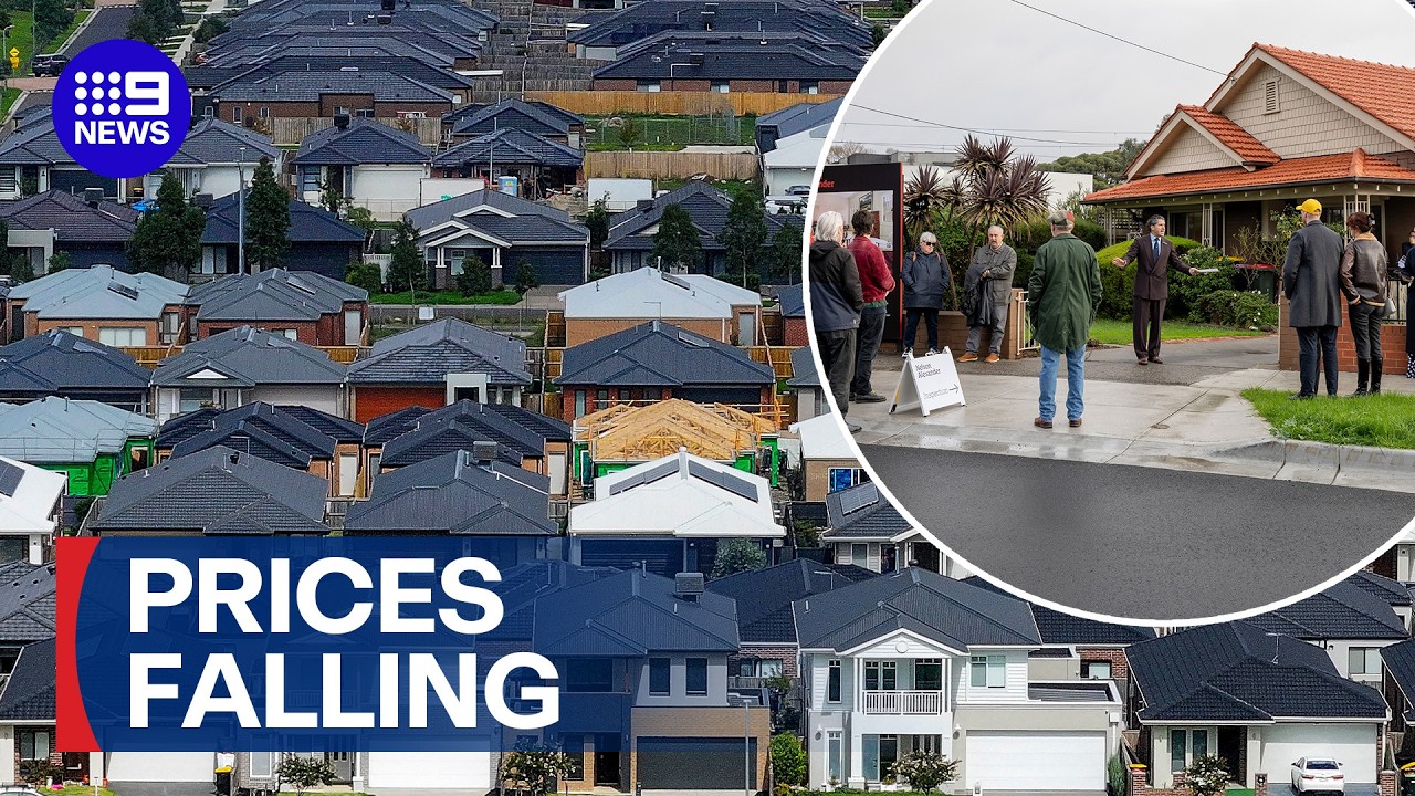 Melbourne leading Australian property market downturn | 9 News Australia