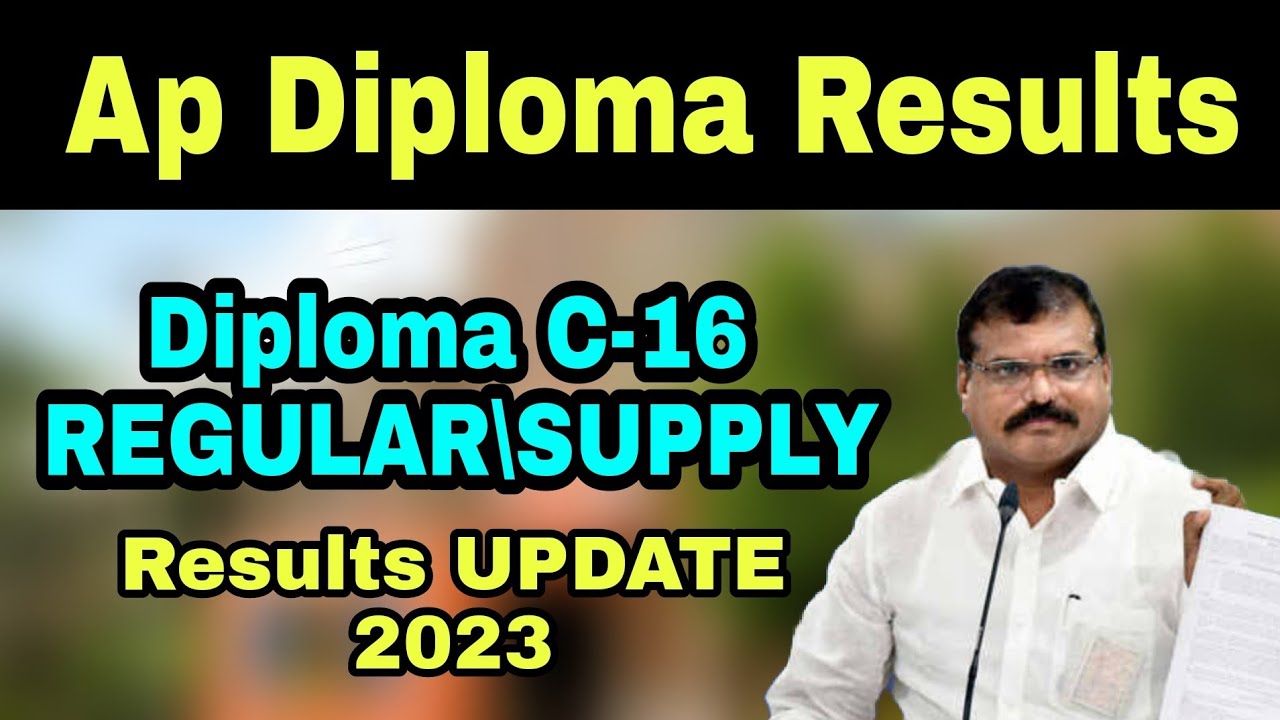 Ap Diploma C16 Regular/Supply Exam Results latest Update|| Exam Results Dates announced by SBTET