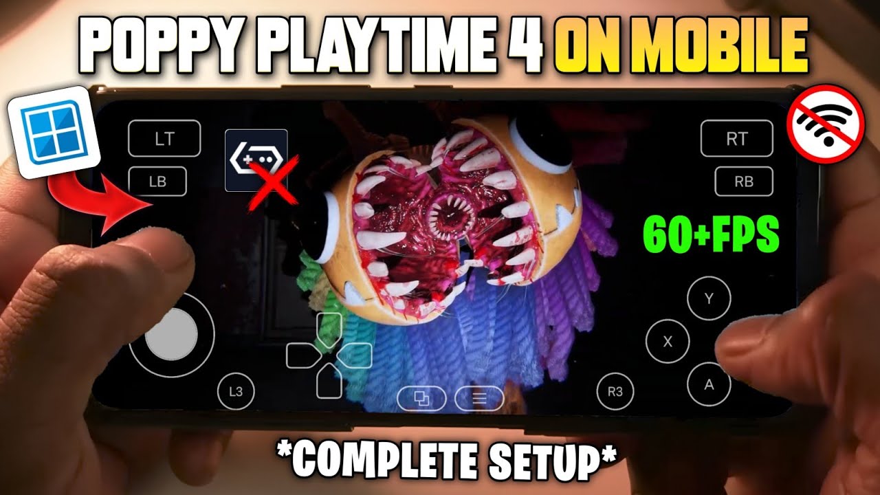 🔥 Poppy Playtime Глава 4 60+ FPS на эмуляторе Winlator Android офлайн | Poppy Playtime 4 Mobile