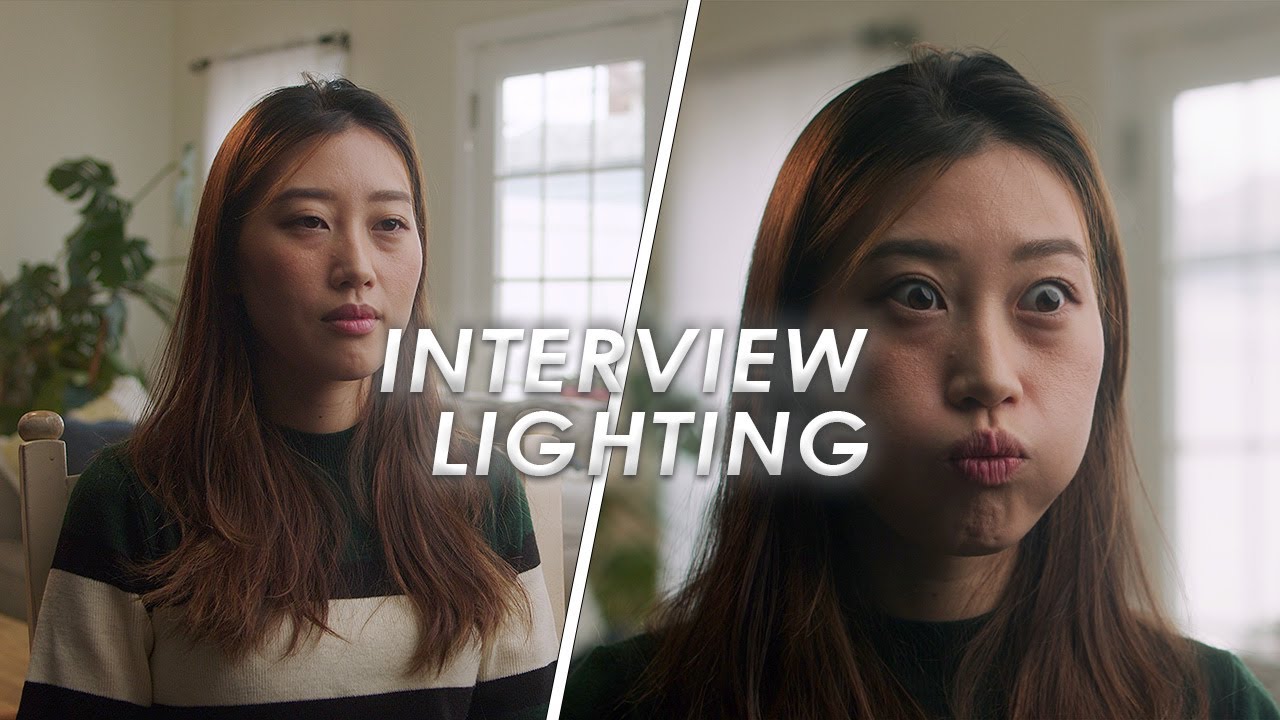 Easily create CINEMATIC INTERVIEW LIGHTING (Practice in your home!)