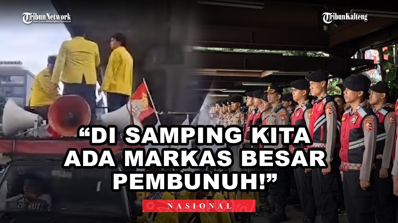 Mahasiswa Sindir Polisi Bersorban Putih di Mabes Polri:“Di Samping Kita Ada Markas Besar Pembunuh!”