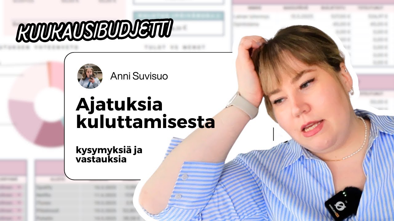 Elokuun budjetti 2025 📊 Vastaan kysymyksiin: kulutuspaine, sijoittaminen & matkustaminen