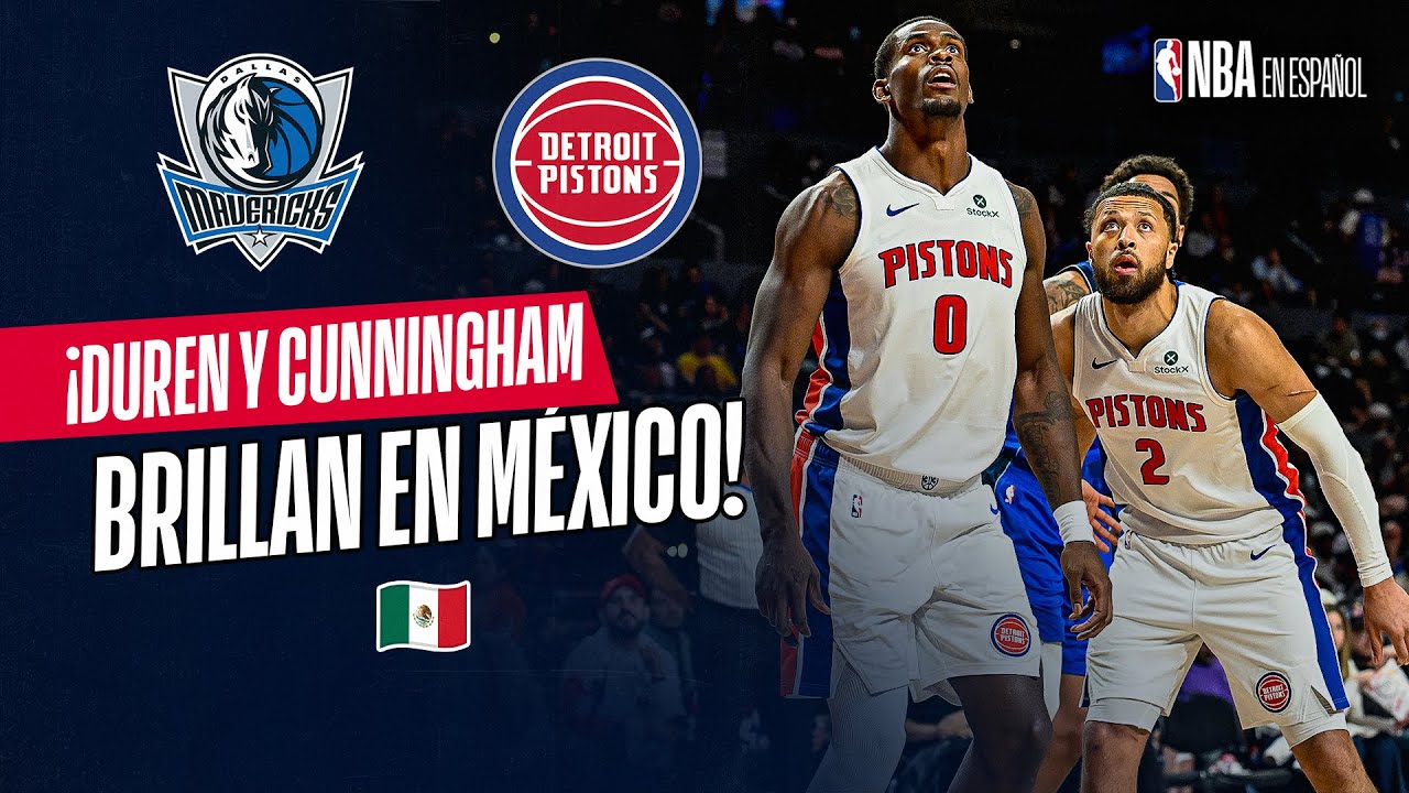 &iexcl;Lo MEJOR del NBA Mexico City Game 2025 entre Pistons y Mavericks!