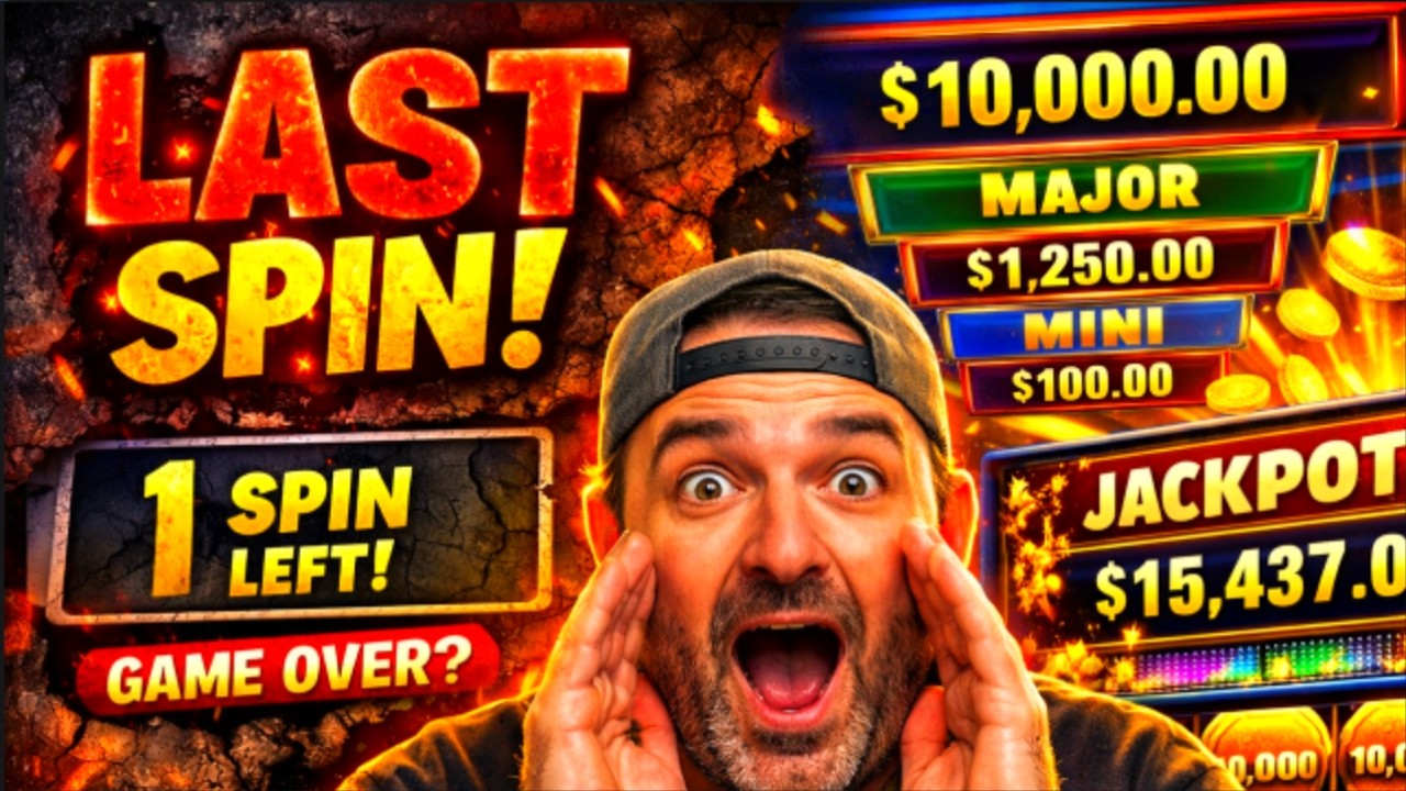 DOWN TO THE LAST SPIN! Welcome To Fabulous JACKPOTS!