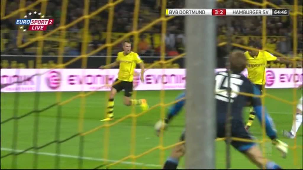 Dortmund Hamburg 3 2 gol Aubameyang