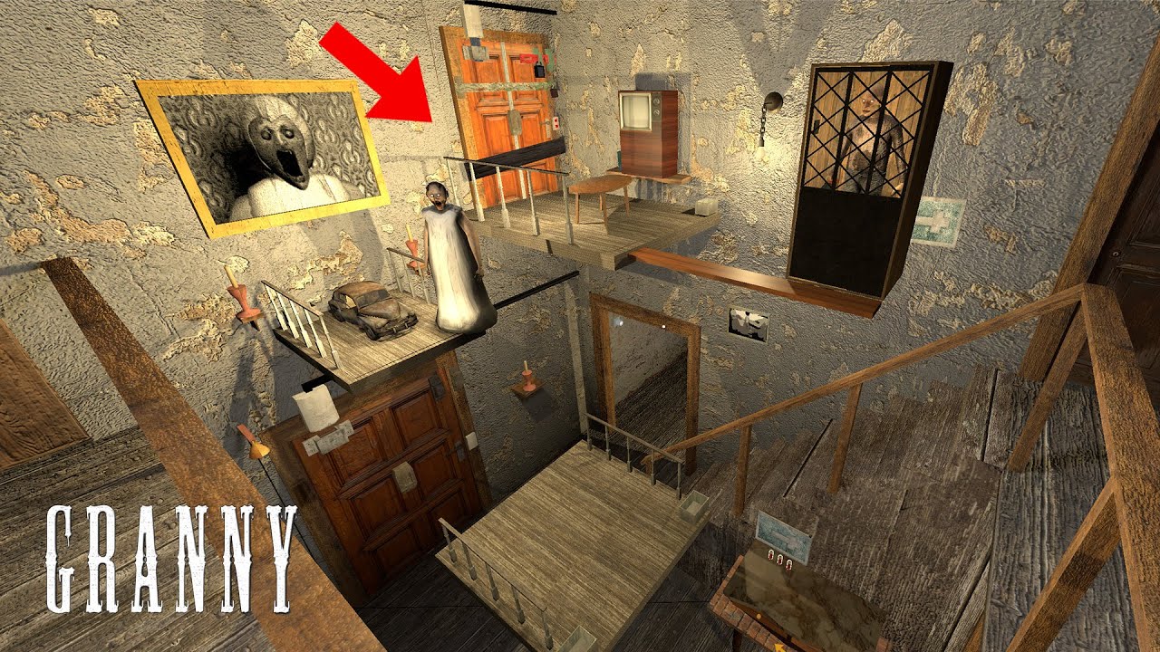 The Mini Car Platform & Mini Escape Door FUNNY ULTIMATE Custom Map - Granny Recaptured