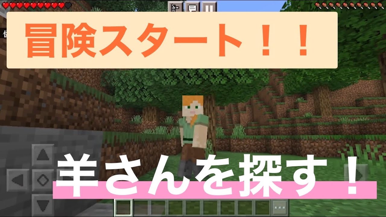 【マイクラPE】冒険スタート！いきなり魔女との初遭遇？！まずはベッドを作りたい！！【マインクラフト実況】第1話