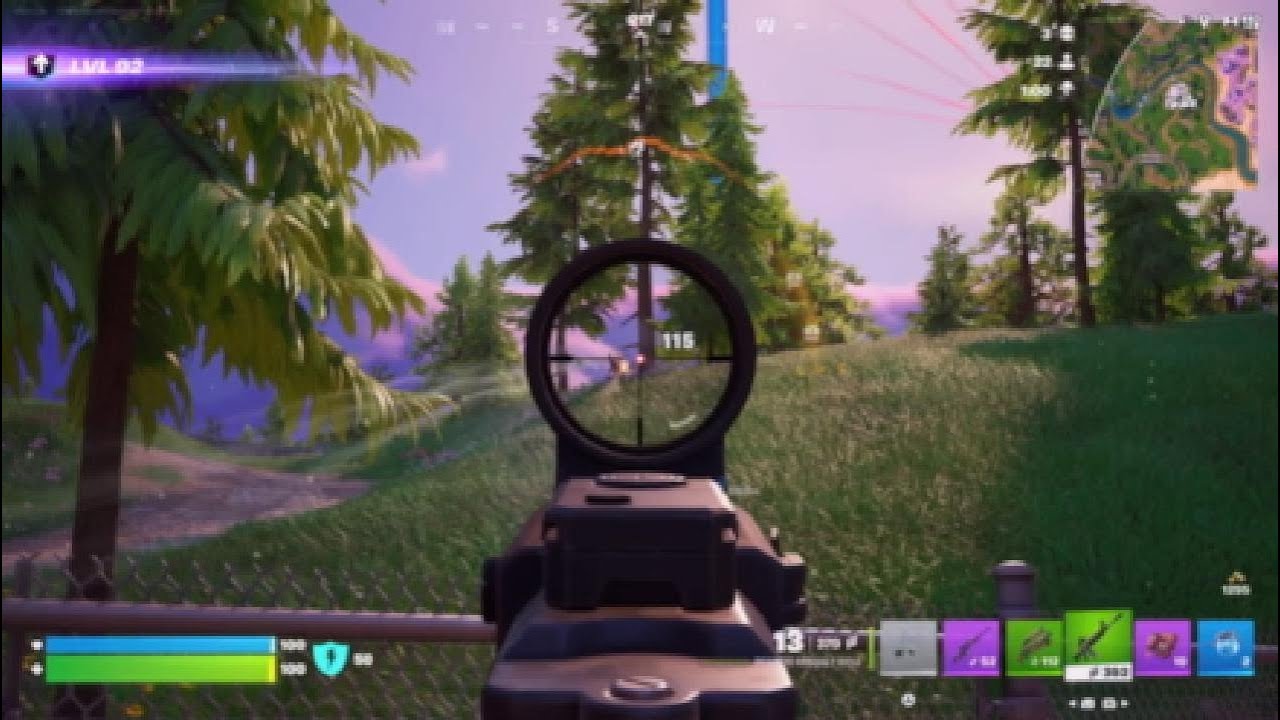 When run insane with sniper in Fortnite