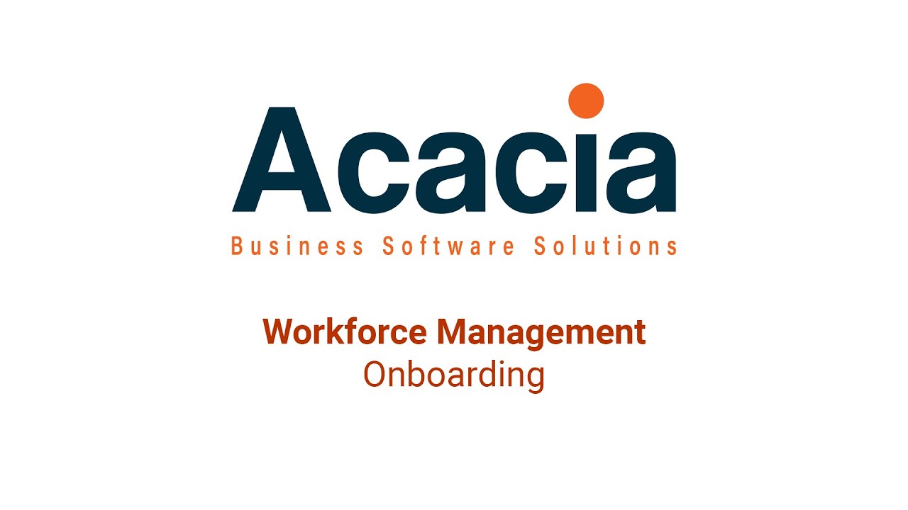 MYOB Advanced Workforce Management - Onboarding