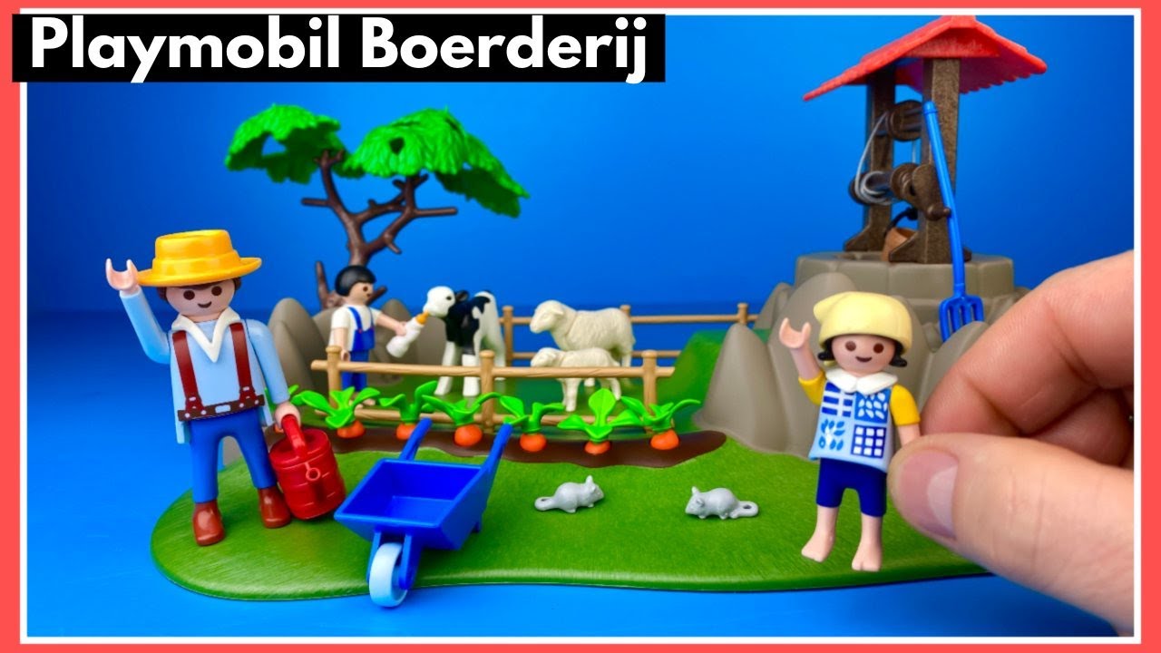 Boerderij van Playmobil met koe en schaapjes uitpakken | Family Toys Collector