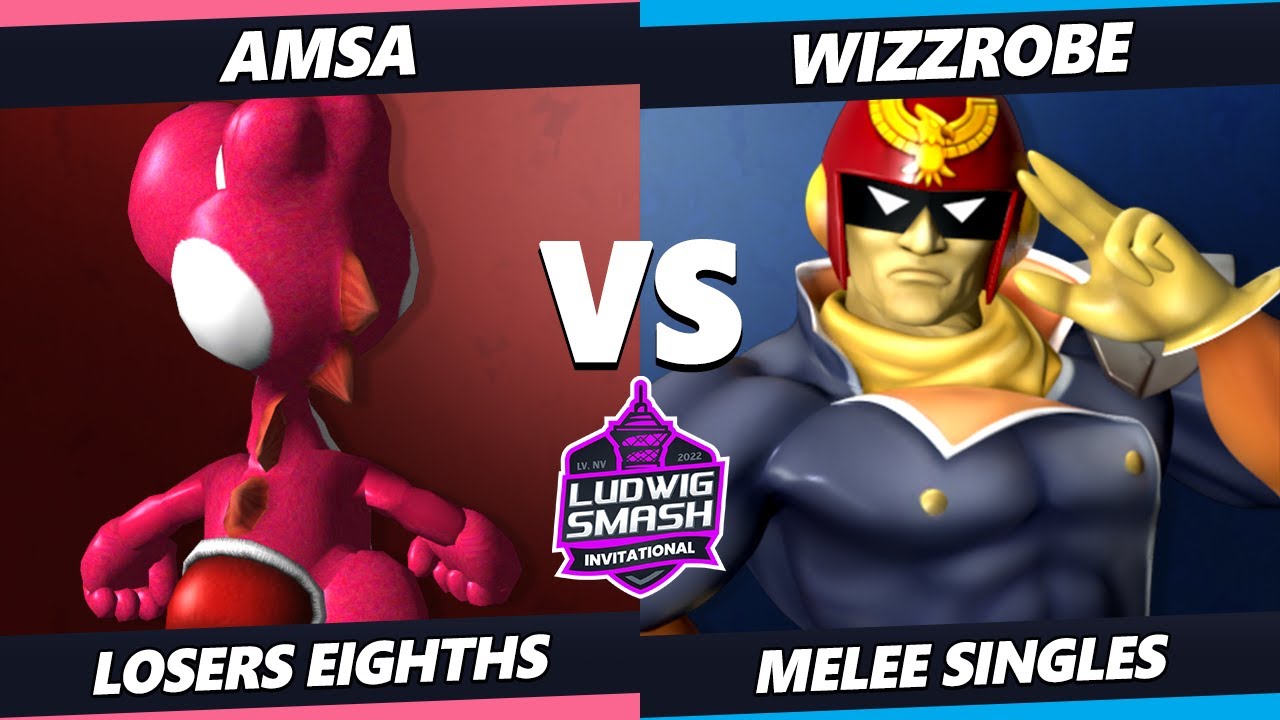 Ludwig Invitational - aMSa (Yoshi) Vs. Wizzrobe (Captain Falcon) SSBM Melee Tournament
