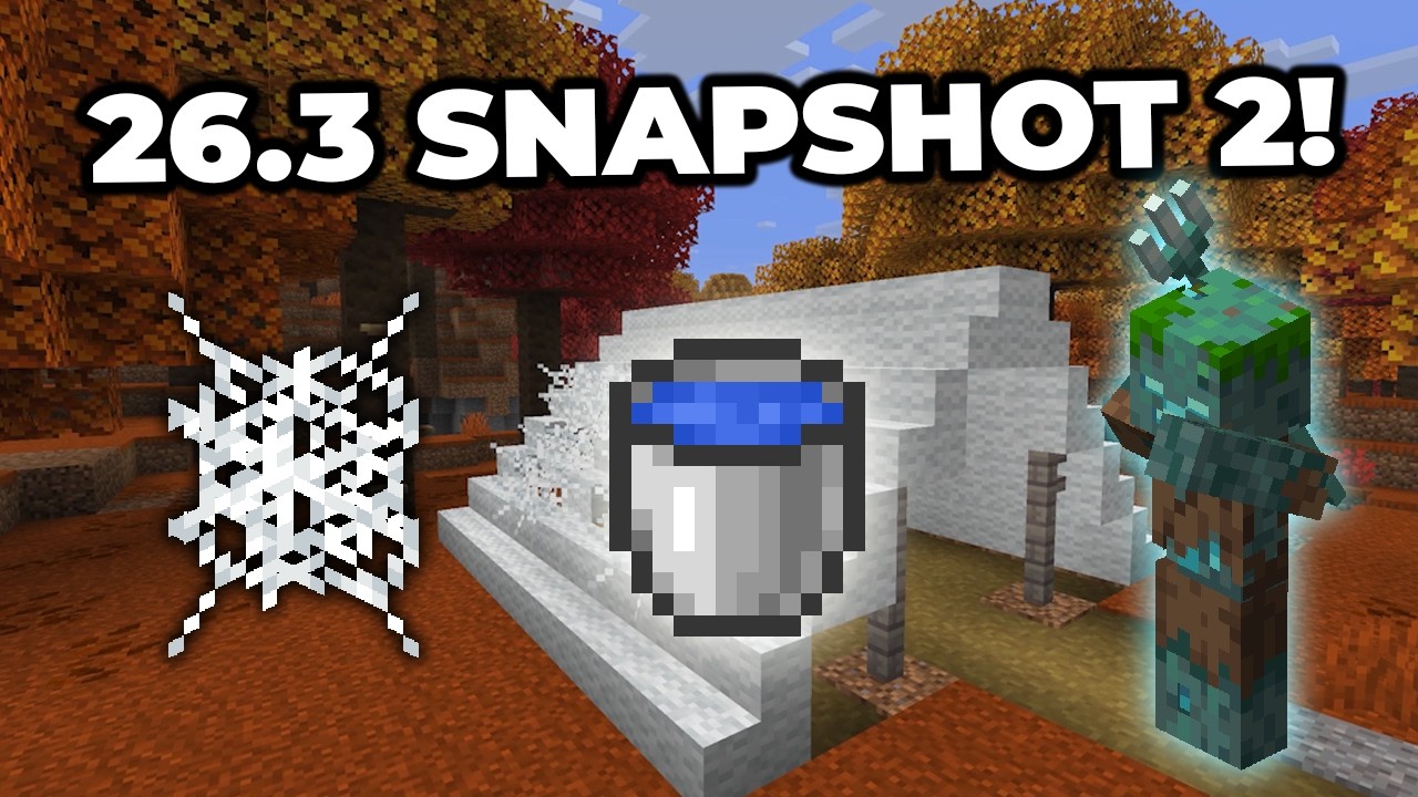 Что нового в Minecraft 26.3 Snapshot 2!