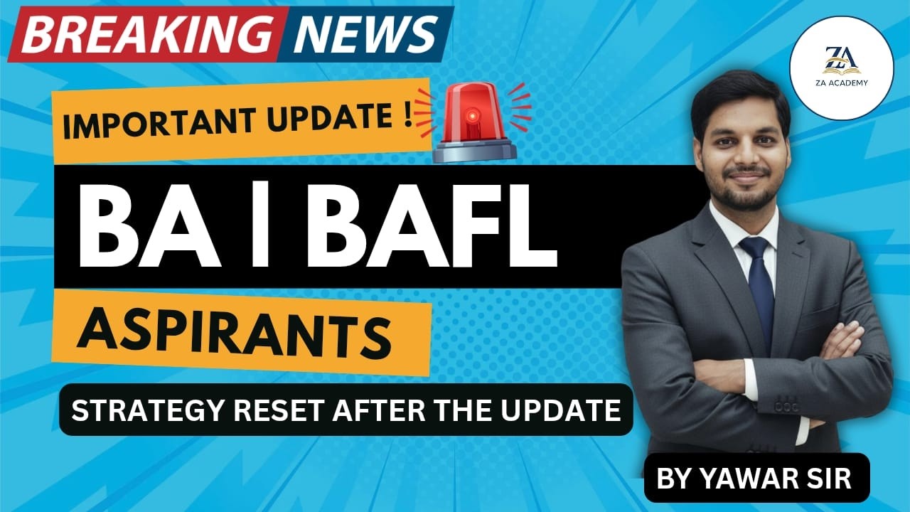 BA & BAFL Syllabus Update | Big News for AMU Aspirants | By Yawar Sir | ZA Academy