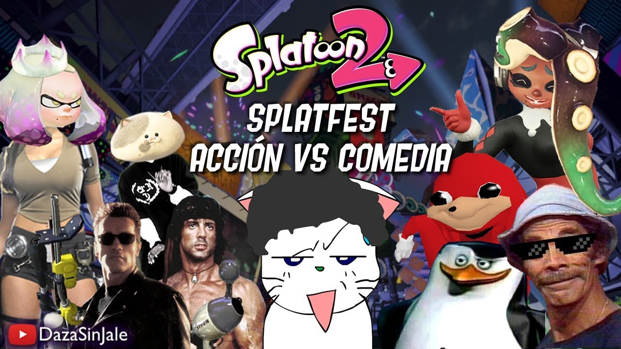 Daza en Splatfest Acción VS Comedia