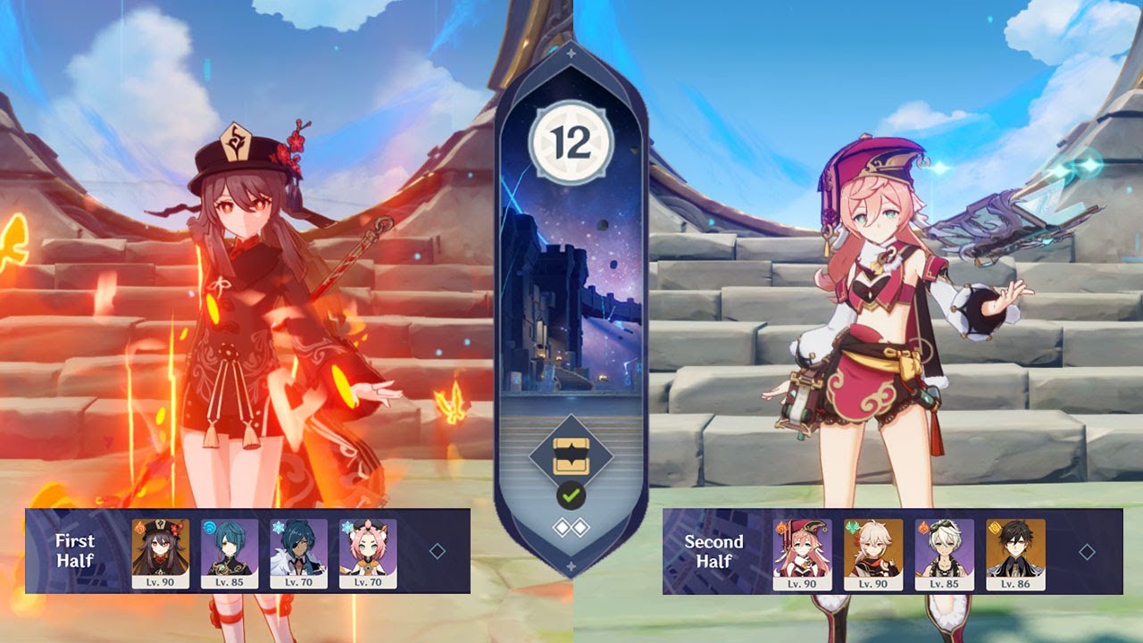 NEW Spiral Abyss 2.2 | Hu Tao C0 & Yanfei C2 | Floor 12 (9 Stars)
