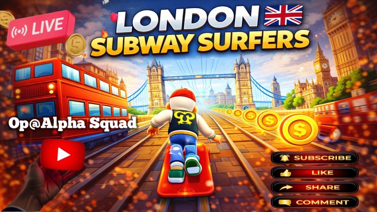 LONDON👑 Subway Surfers 🔴 LIVE 🔴 NEW UPDATE 😱 #shorts #live #subwaysurfers #shortsfeed #nonstopgaming