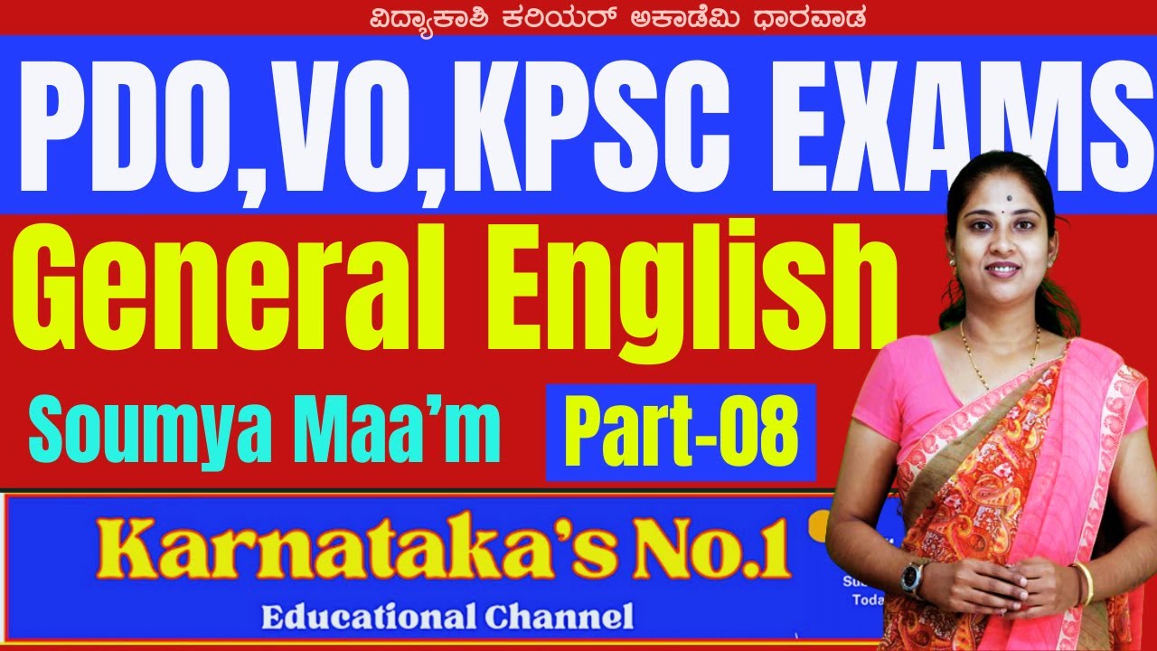 Complete English Grammar Part-01 || By: Soumya Maa'm |#vidyakashi