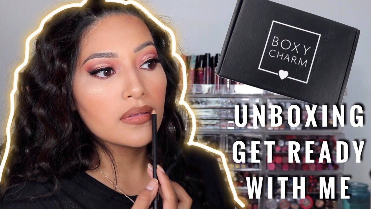 JULY BOXYCHARM UNBOXNG + GET READY WITH ME 2018 - Alexisjayda