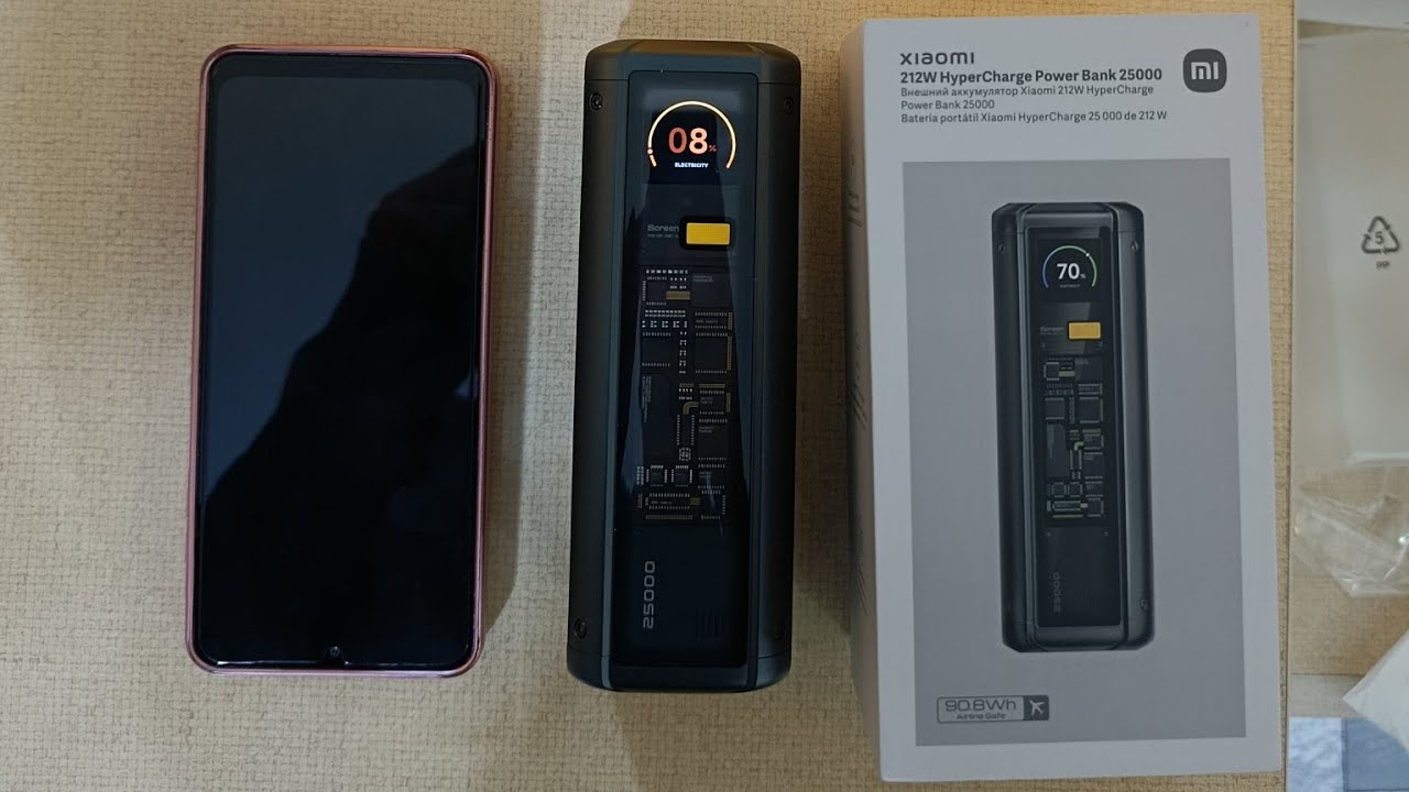 Mi Xiaomi 212W HyperCharge Power Bank ⚡ 25000mAh | Unboxing & Charging Test