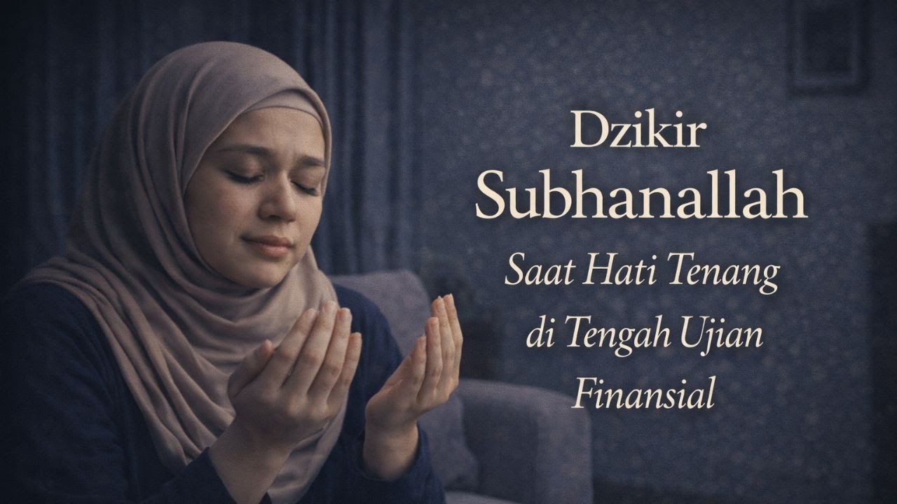 Rezeki Datang Terus. Dzikir Lembut Saat Hati Lelah karena Masalah Finansial. Zikir  Penenang Hati.