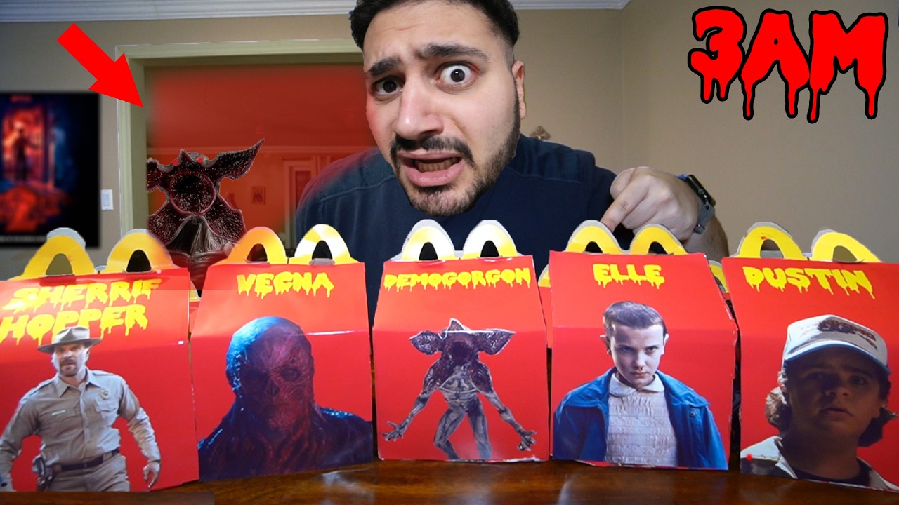 DO NOT OPEN ALL STRANGER THINGS MYSTERY MEALS AT 3 AM!!