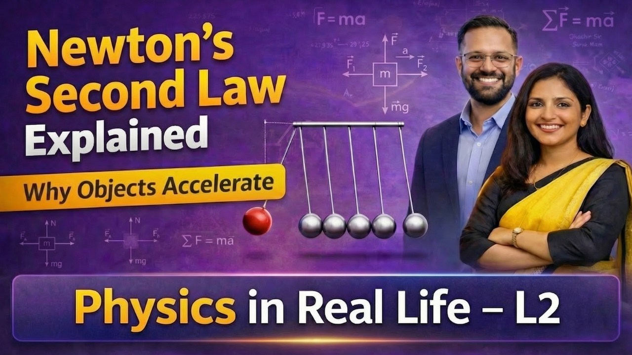 PRL-L2 🚀🌍Why Objects Accelerate | Newton’s Second Law Explained | Physics in Real Life – L2