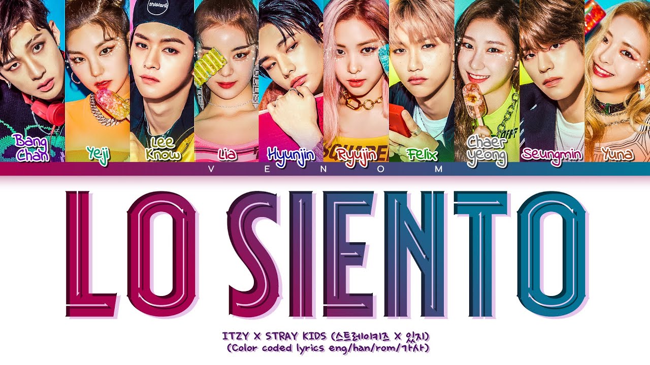 How would ITZY & STRAY KIDS sing LO SIENTO by SUPER JUNIOR, KARD (Color coded lyrics eng/han/rom/가사)