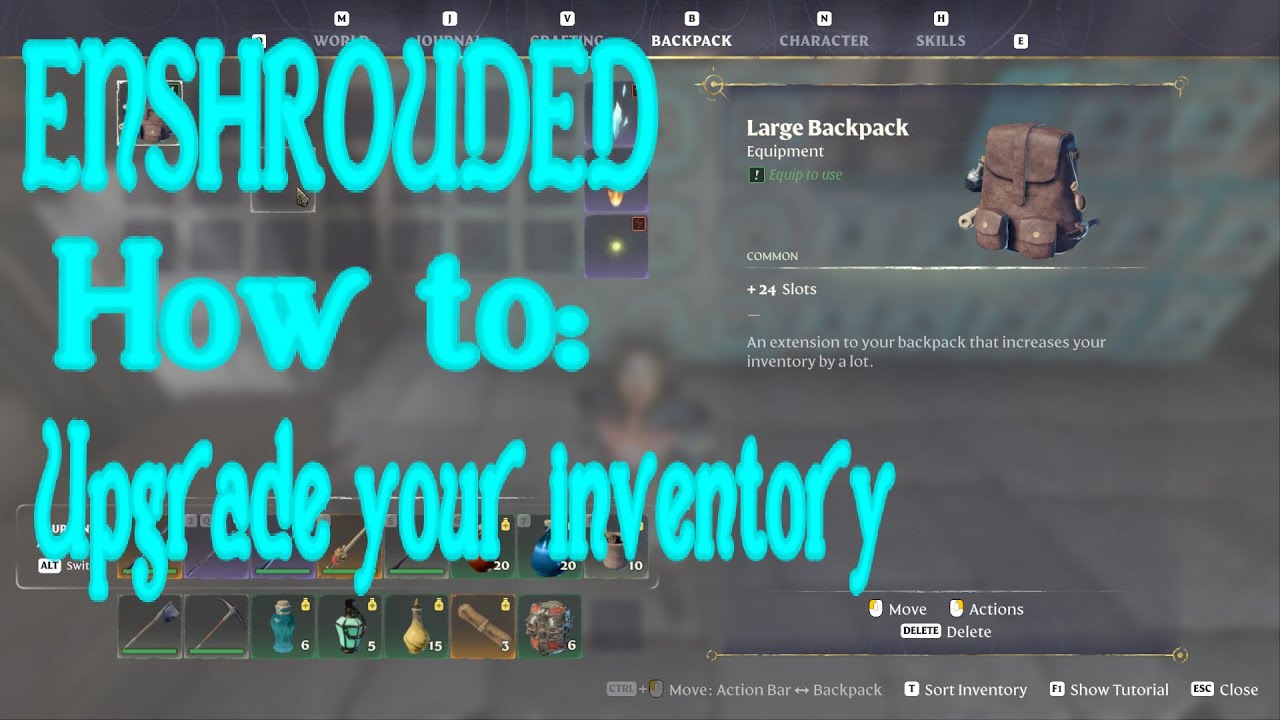 How to upgrade your inventory in Enshrouded