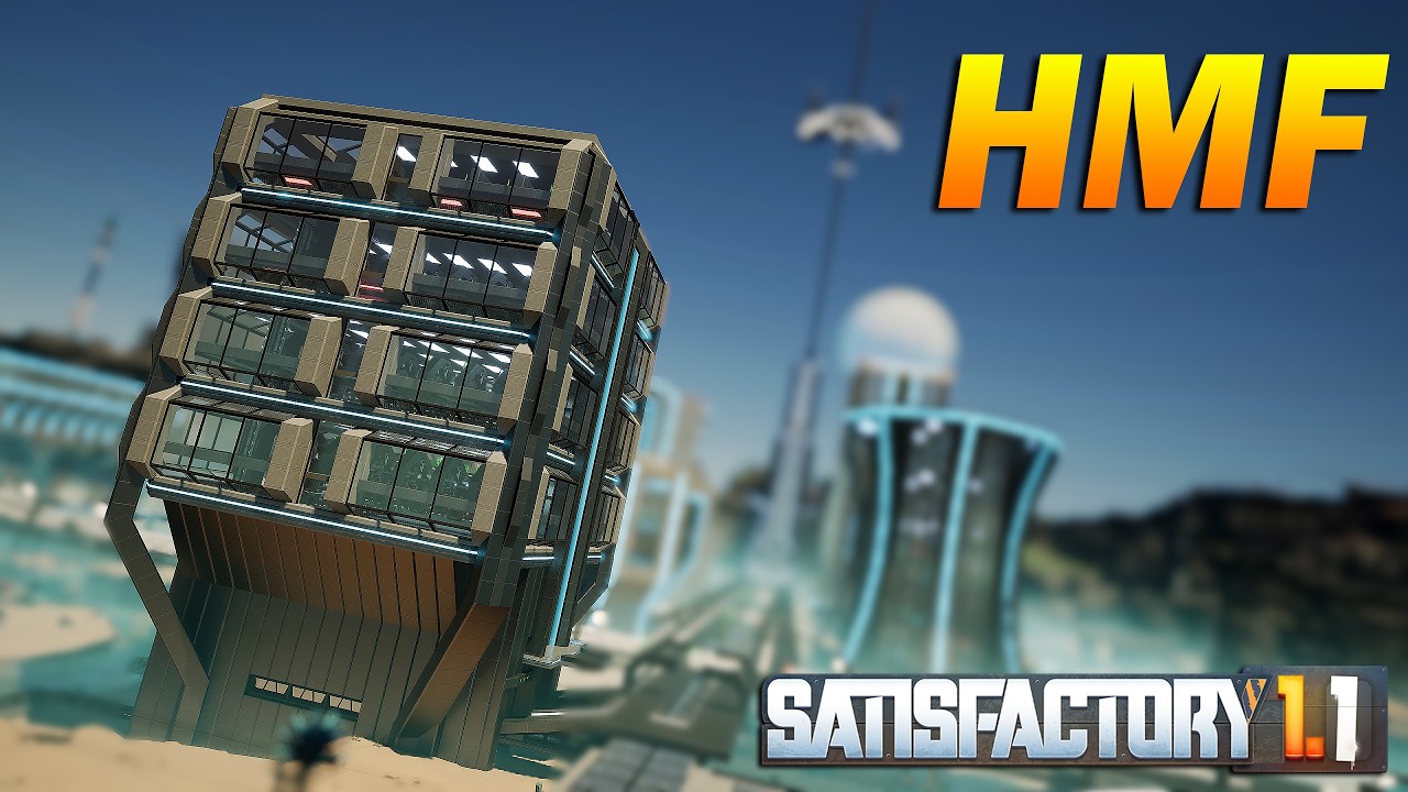 Sleek Industrial Sci-Fi HMF Factory | Satisfactory 1.1 (Ep12)