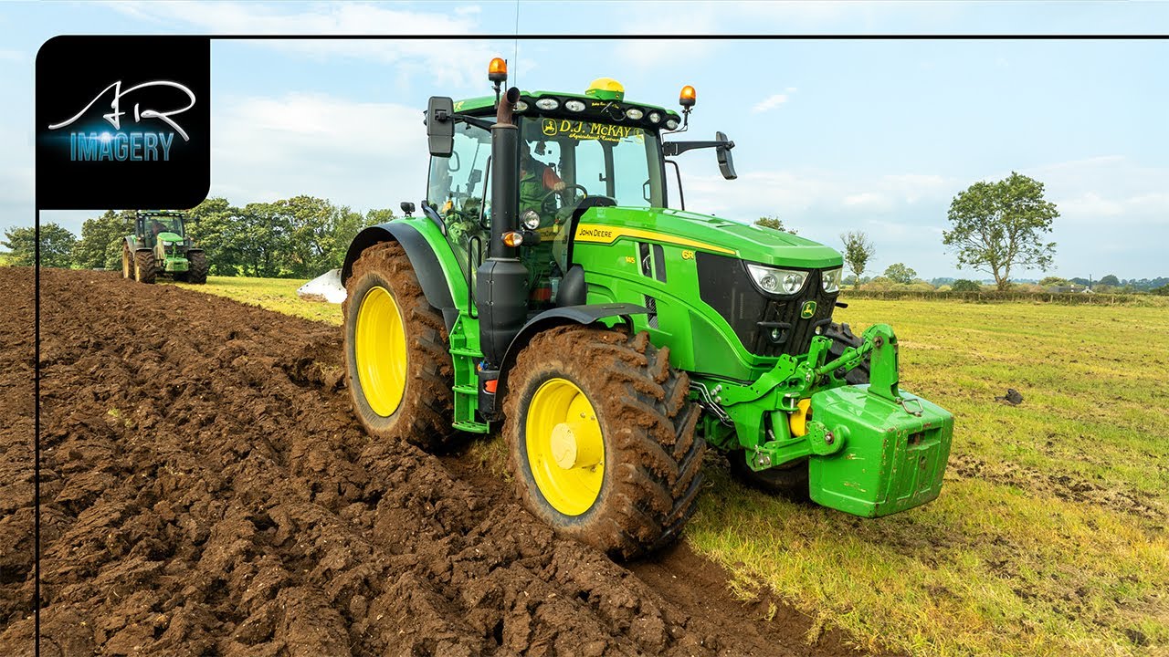Lets plough for a re Seed | John Deere 6145Rs & 2 Ploughs