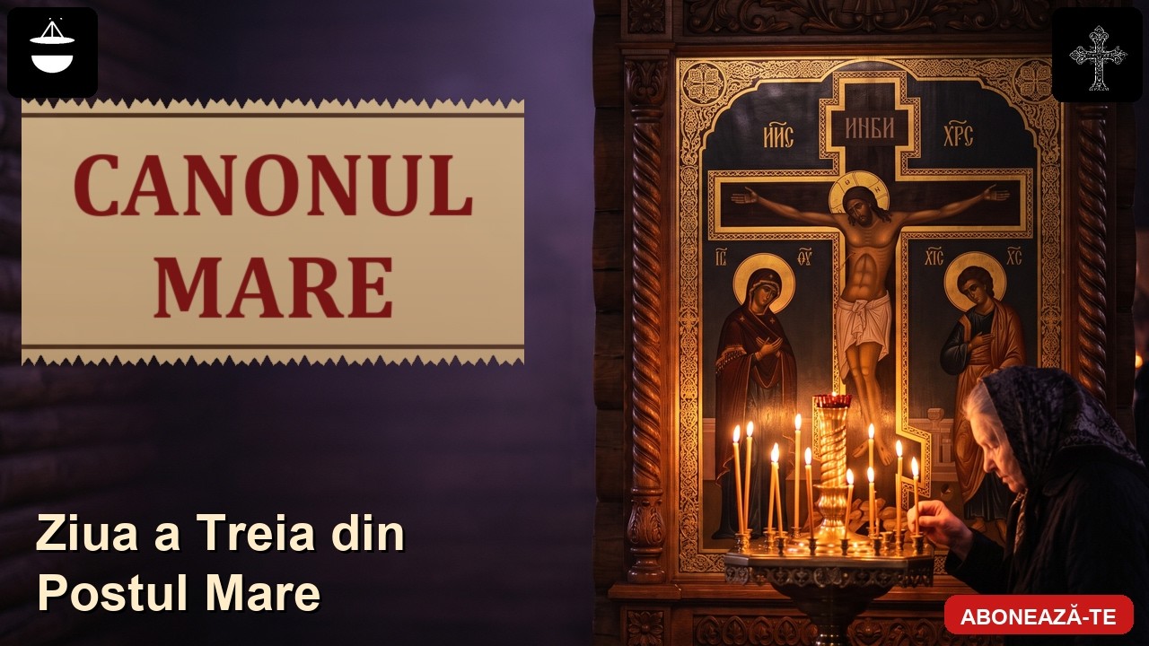 Canonul Mare – Ziua a Treia din Postul Mare-Rugăciune și Lumină în Postul Paștelui