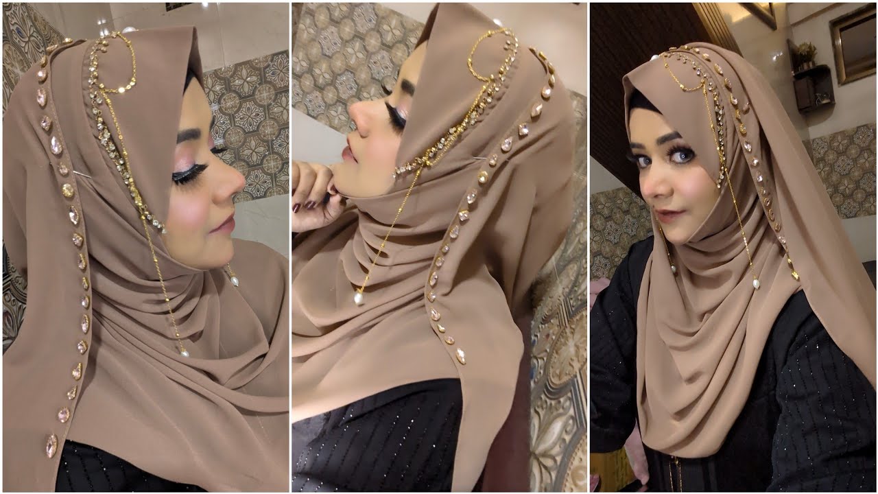 Bridal Hijab | Wedding Hijab | Elegant Hijab Look | Eid Hijab | Modest Fashion Tutorial 2025