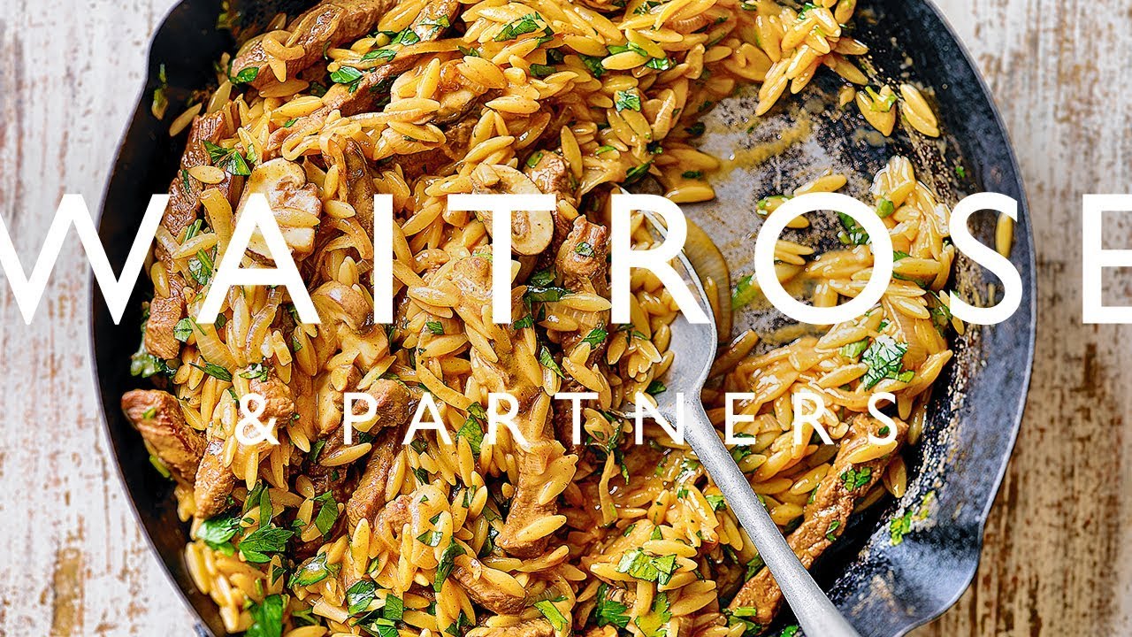 Beef & Orzo Stroganoff | Waitrose & Partners