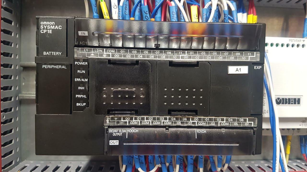 Запись проекта в контроллер OMRON CP1E