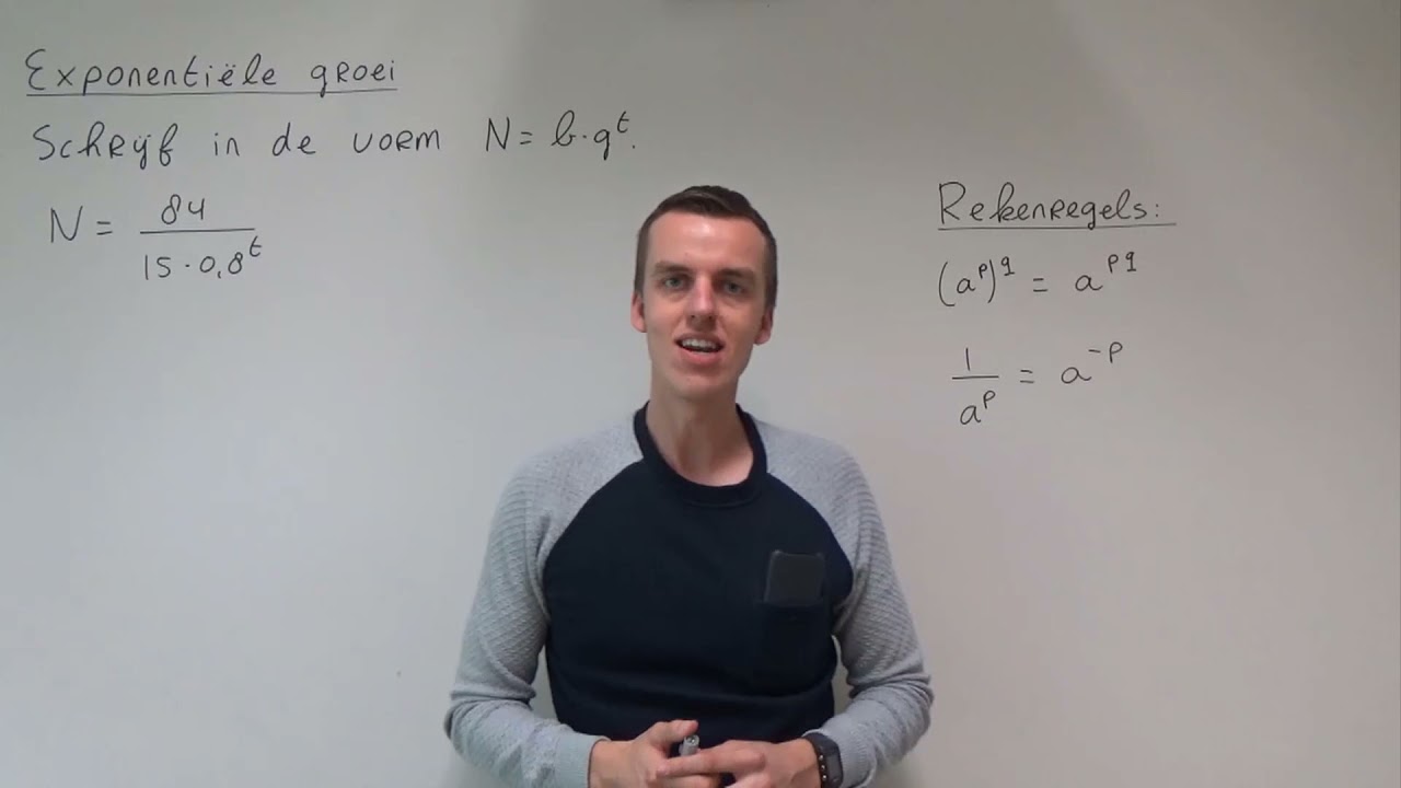 Exponentiële groei (HAVO wiskunde A)